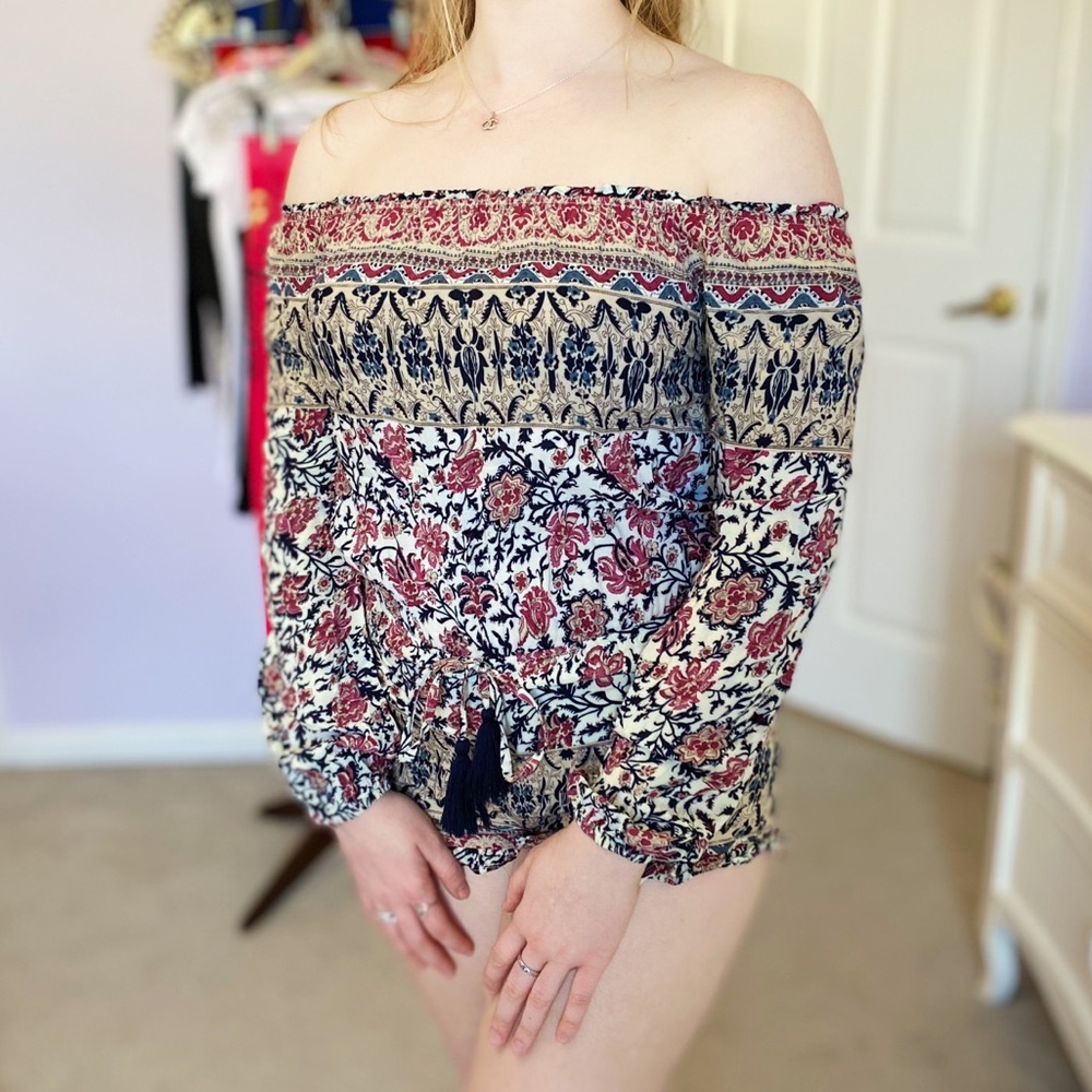 Cotton Candy LA Off-The-Shoulder Romper